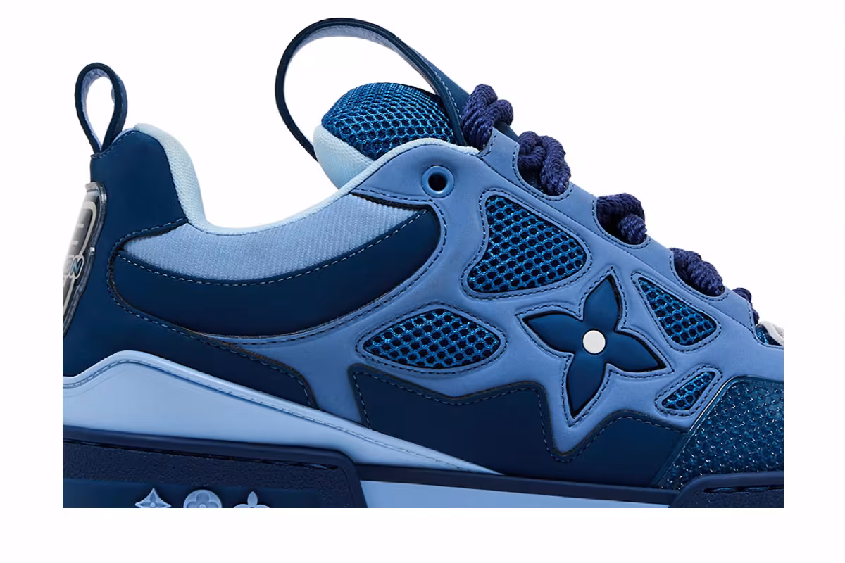 Louis Vuitton Skate Sneaker Blue Light Blue, view 3