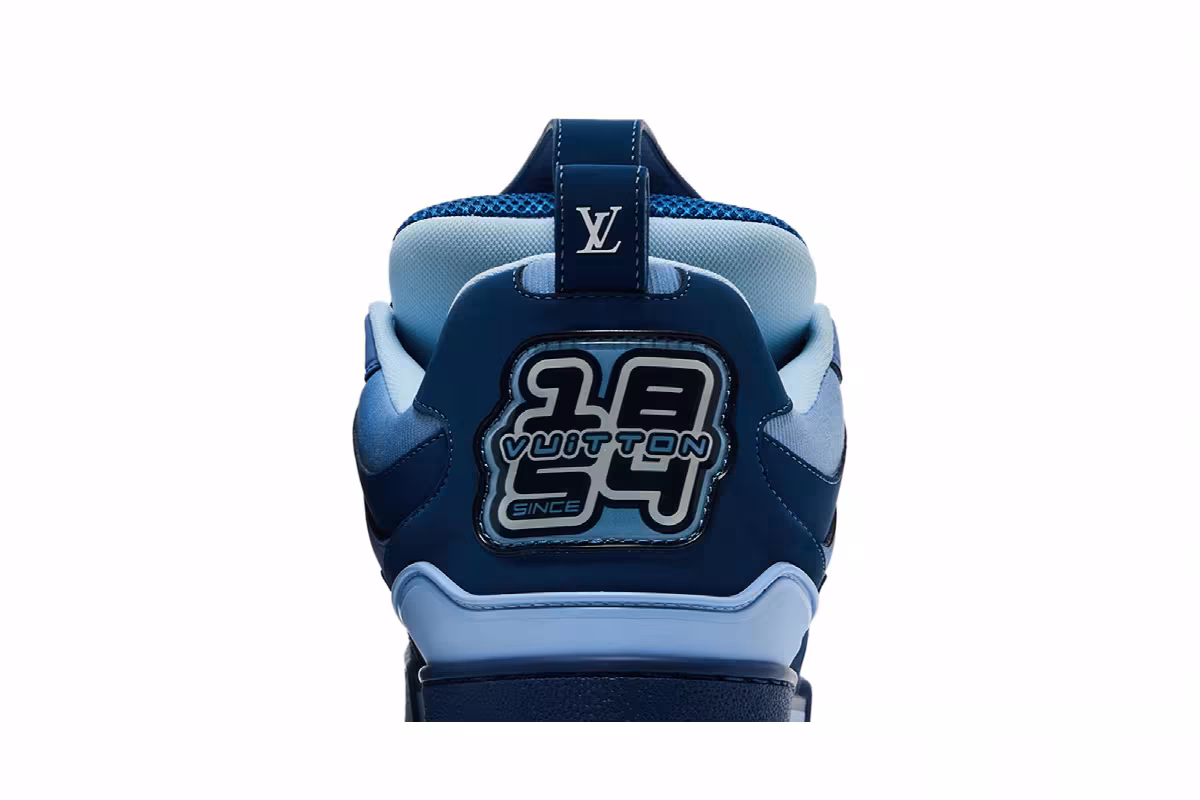 Louis Vuitton Skate Sneaker Blue Light Blue, view 8