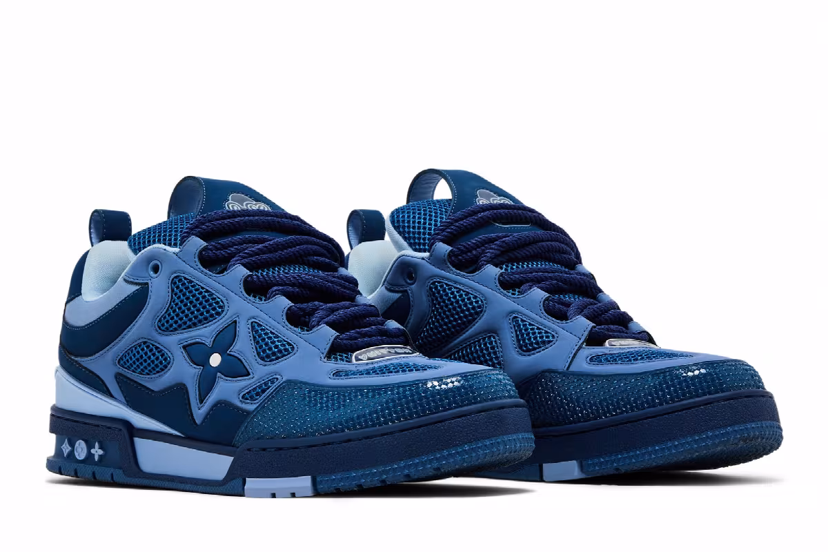 Louis Vuitton Skate Sneaker Blue Light Blue, view 9