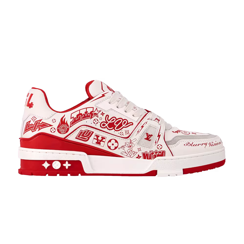 Louis Vuitton Trainer Red Graffiti