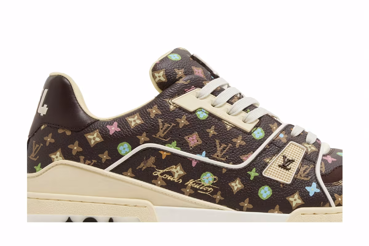 Louis Vuitton Trainer Mocha Multi-Color Monogram, view 3