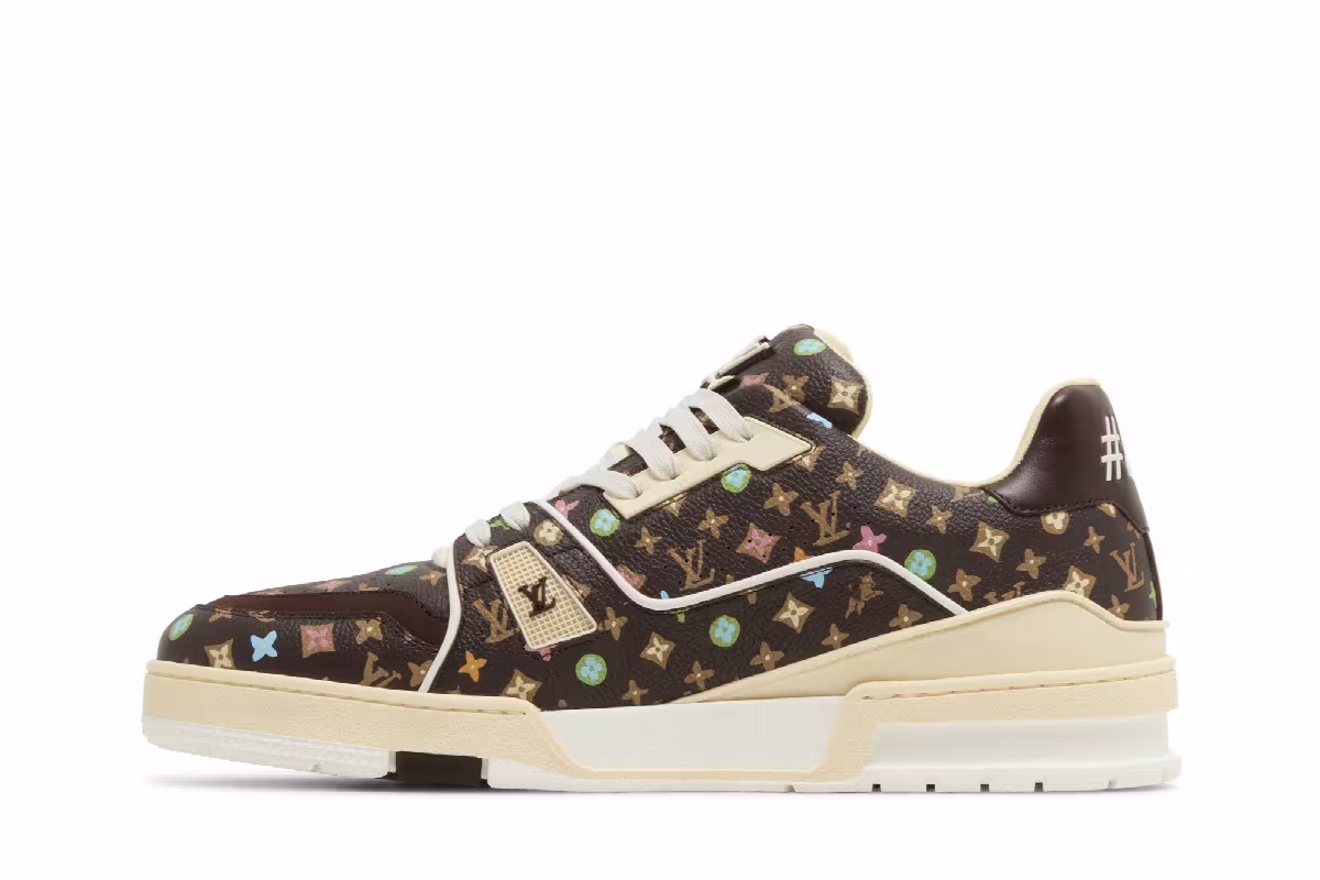 Louis Vuitton Trainer Mocha Multi-Color Monogram, view 4