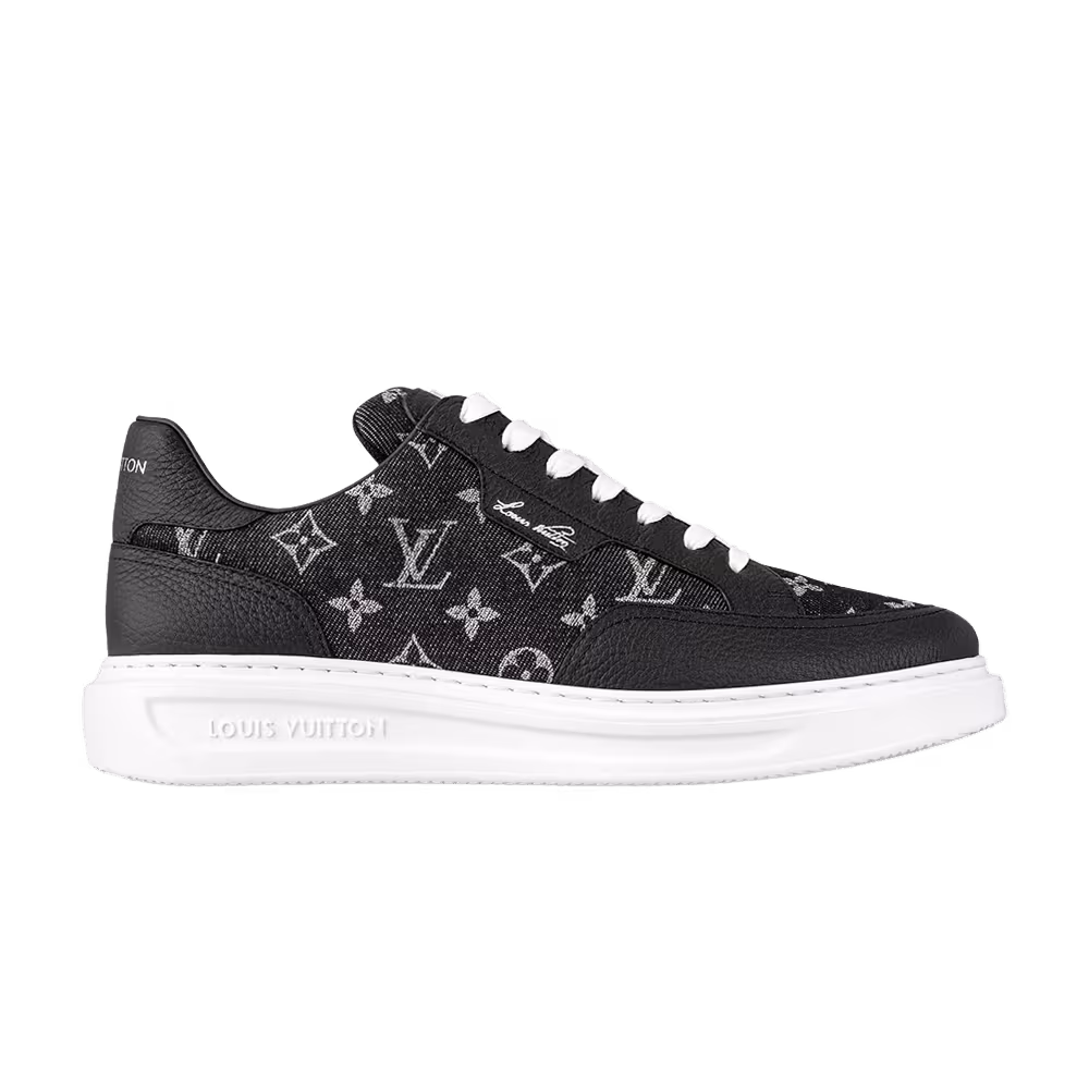Louis Vuitton Beverly Hills Sneaker Black Monogram Denim