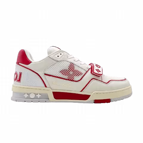 Louis Vuitton Trainer Low 'White Red Mesh'