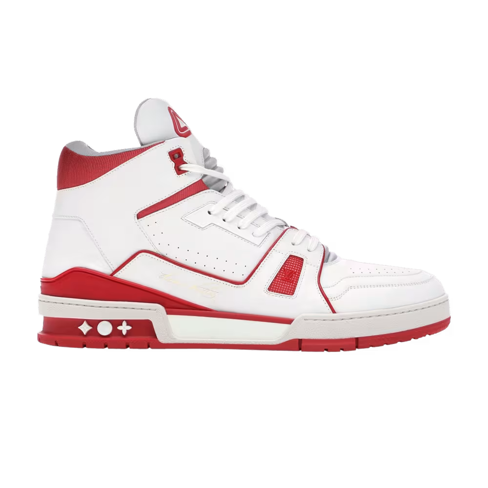 Louis Vuitton Mid Trainer White Red