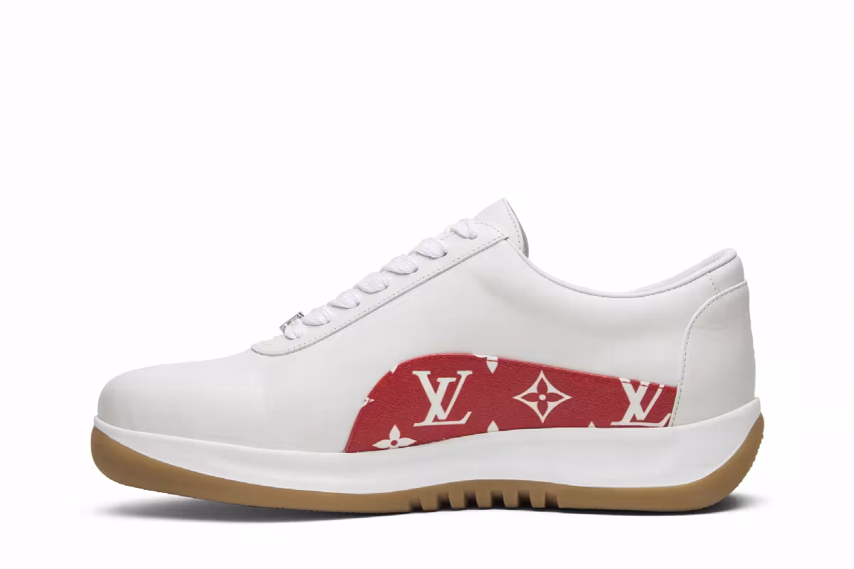 Supreme x Louis Vuitton Sport Sneaker Monogram Red, view 4