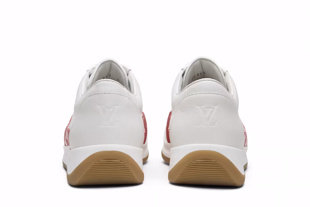 Supreme x Louis Vuitton Sport Sneaker Monogram Red, view 7