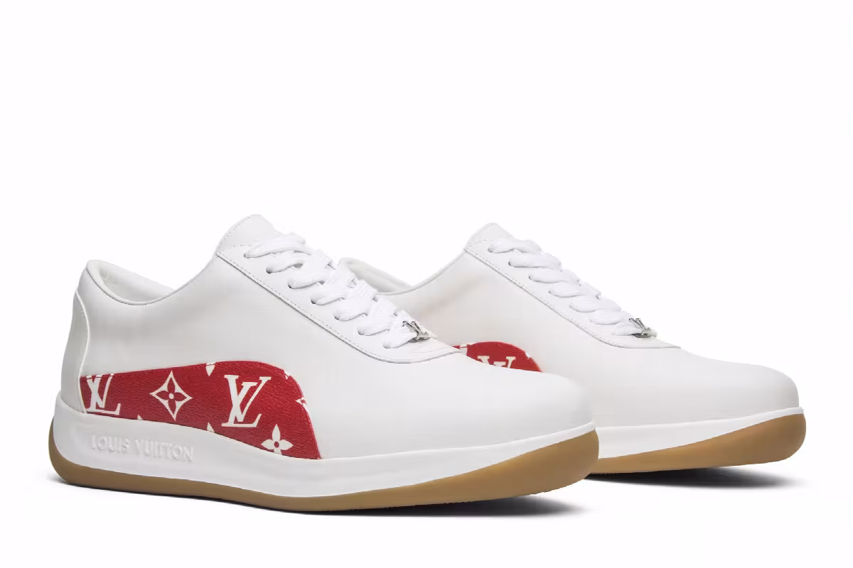 Supreme x Louis Vuitton Sport Sneaker Monogram Red, view 9
