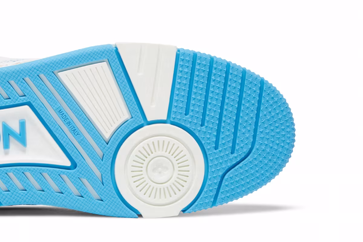 Louis Vuitton Trainer Low Velcro Strap - Light Blue Monogram Denim, view 6