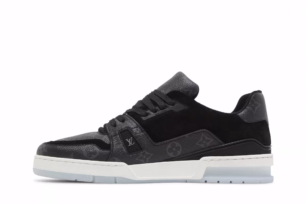 Louis Vuitton Trainer Low Black Monogram, view 4