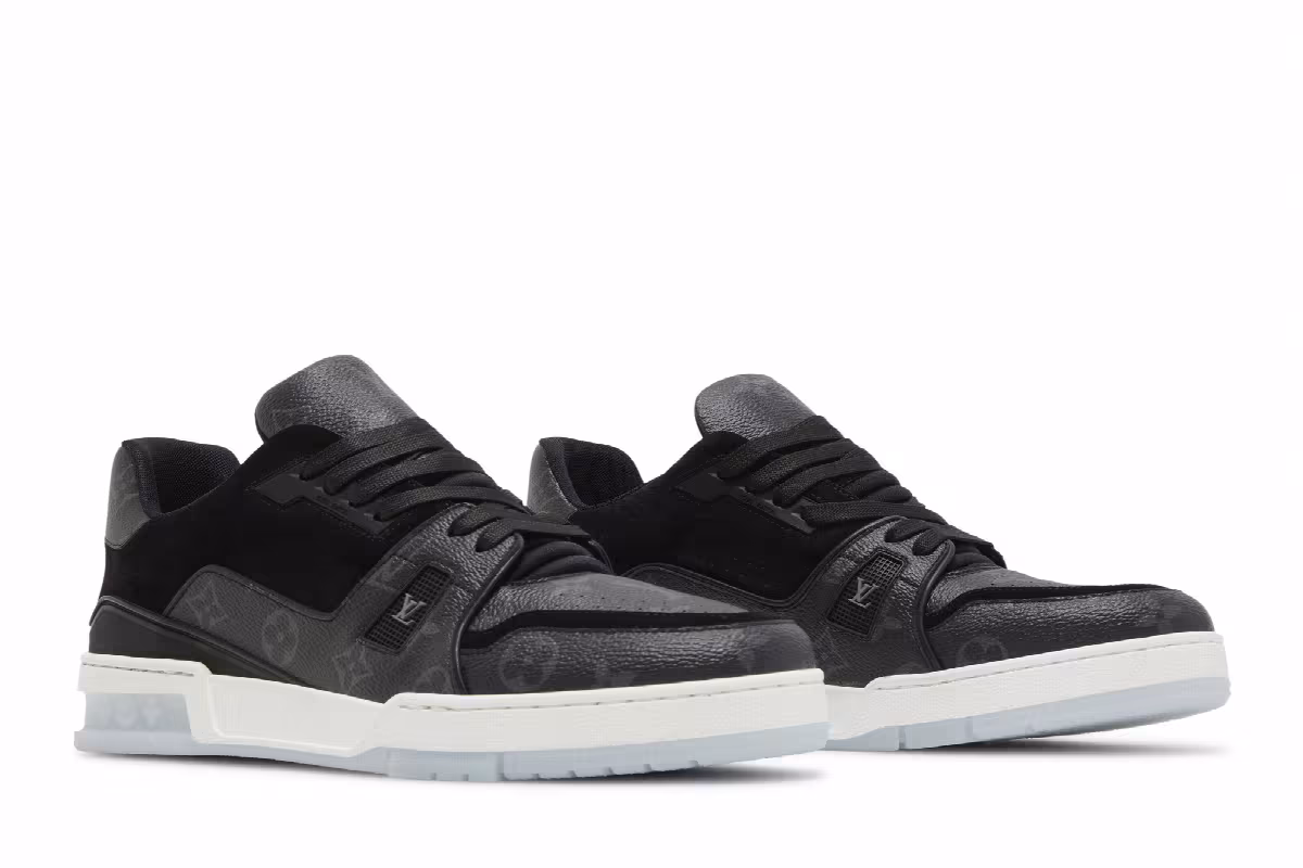 Louis Vuitton Trainer Low Black Monogram, view 9