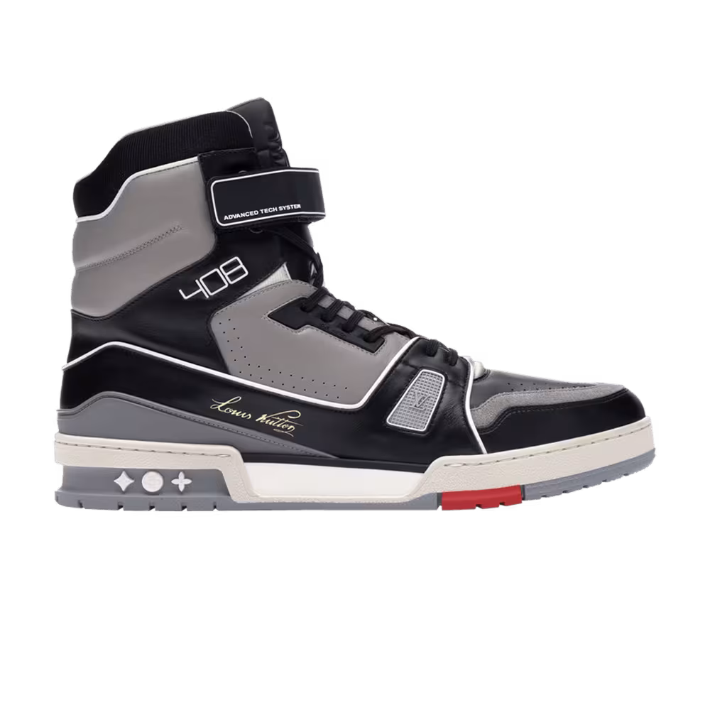 Louis Vuitton Trainer Sneaker Boot Black Grey