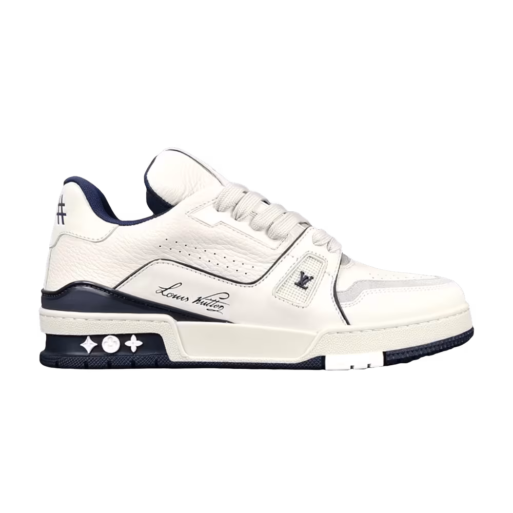 Louis Vuitton Trainer Low #54 Signature - White Marine