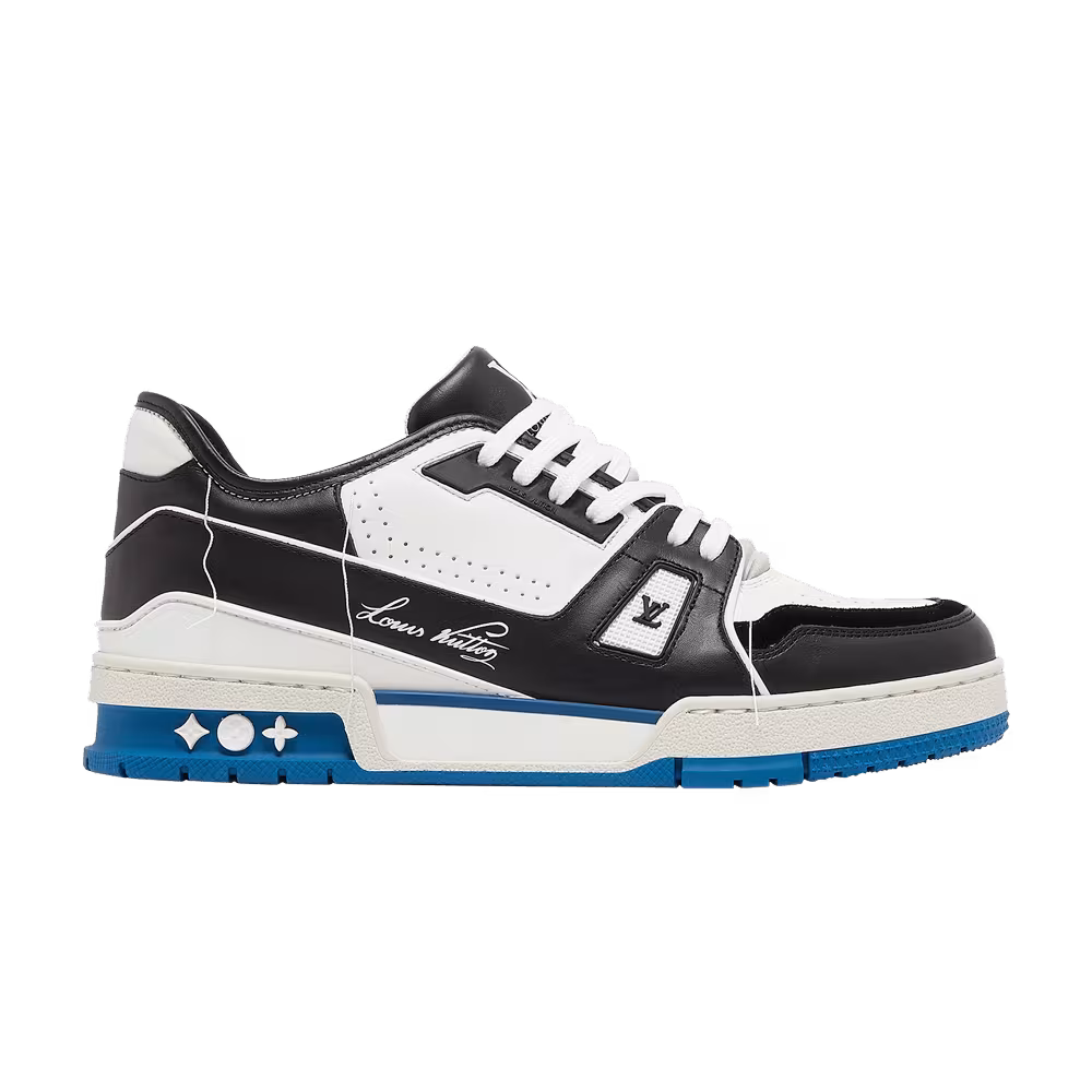 Louis Vuitton Trainer White Black Blue