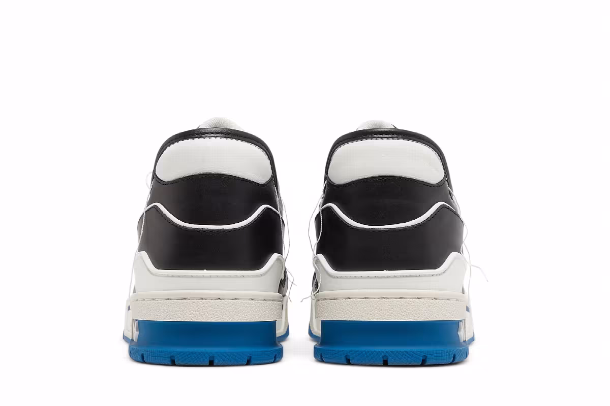 Louis Vuitton Trainer White Black Blue, view 7