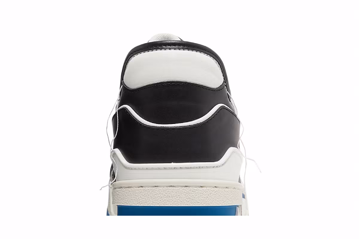 Louis Vuitton Trainer White Black Blue, view 8