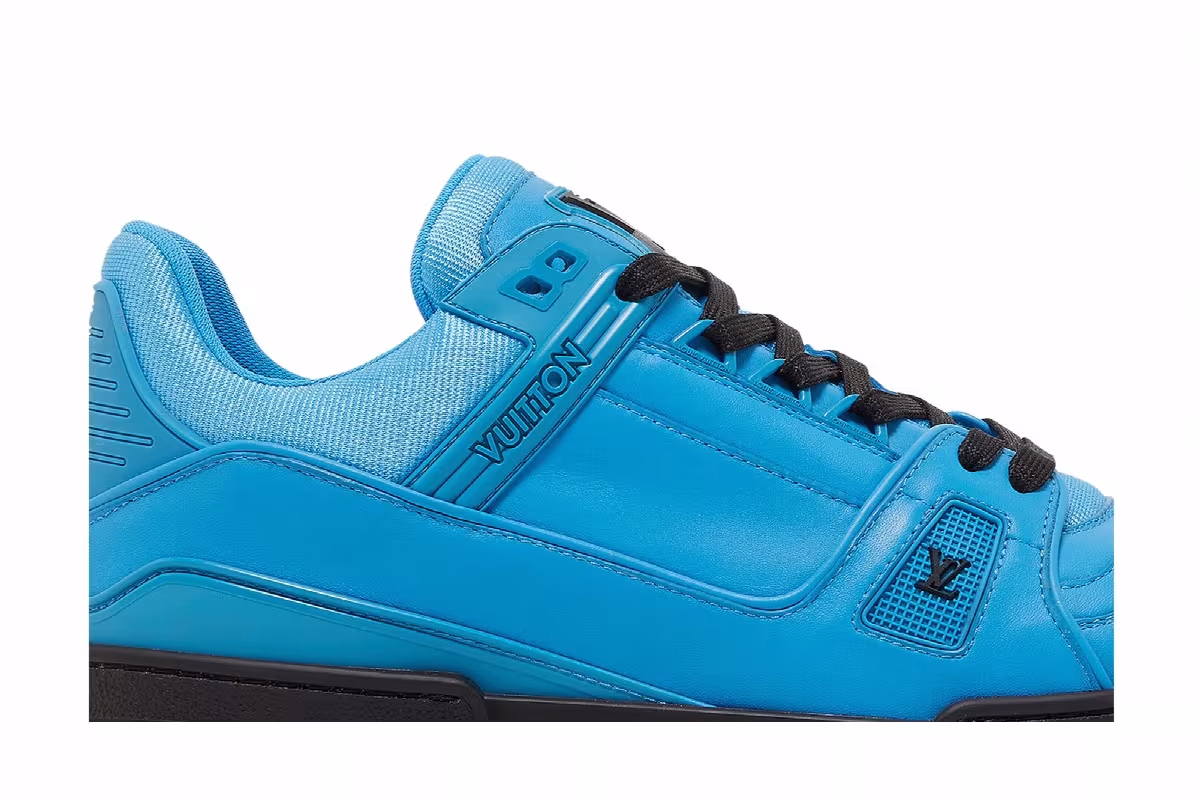 Louis Vuitton Trainer Low Black Blue, view 3