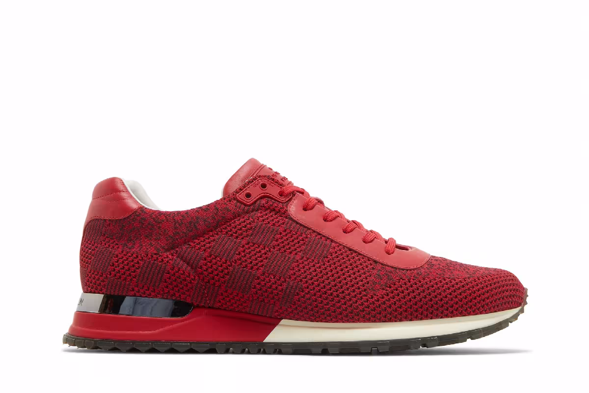 Louis Vuitton Run Away Sneaker Red Quilt, view 2