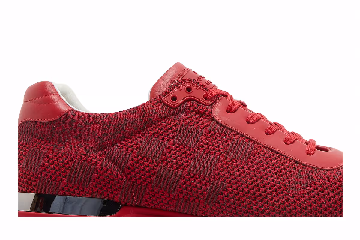 Louis Vuitton Run Away Sneaker Red Quilt, view 3