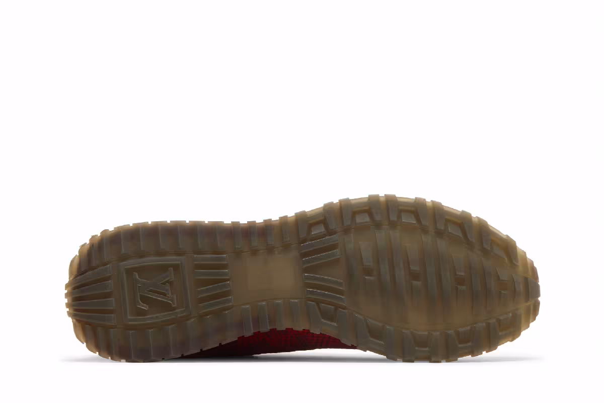 Louis Vuitton Run Away Sneaker Red Quilt, view 5