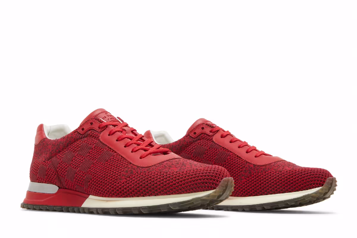 Louis Vuitton Run Away Sneaker Red Quilt, view 9