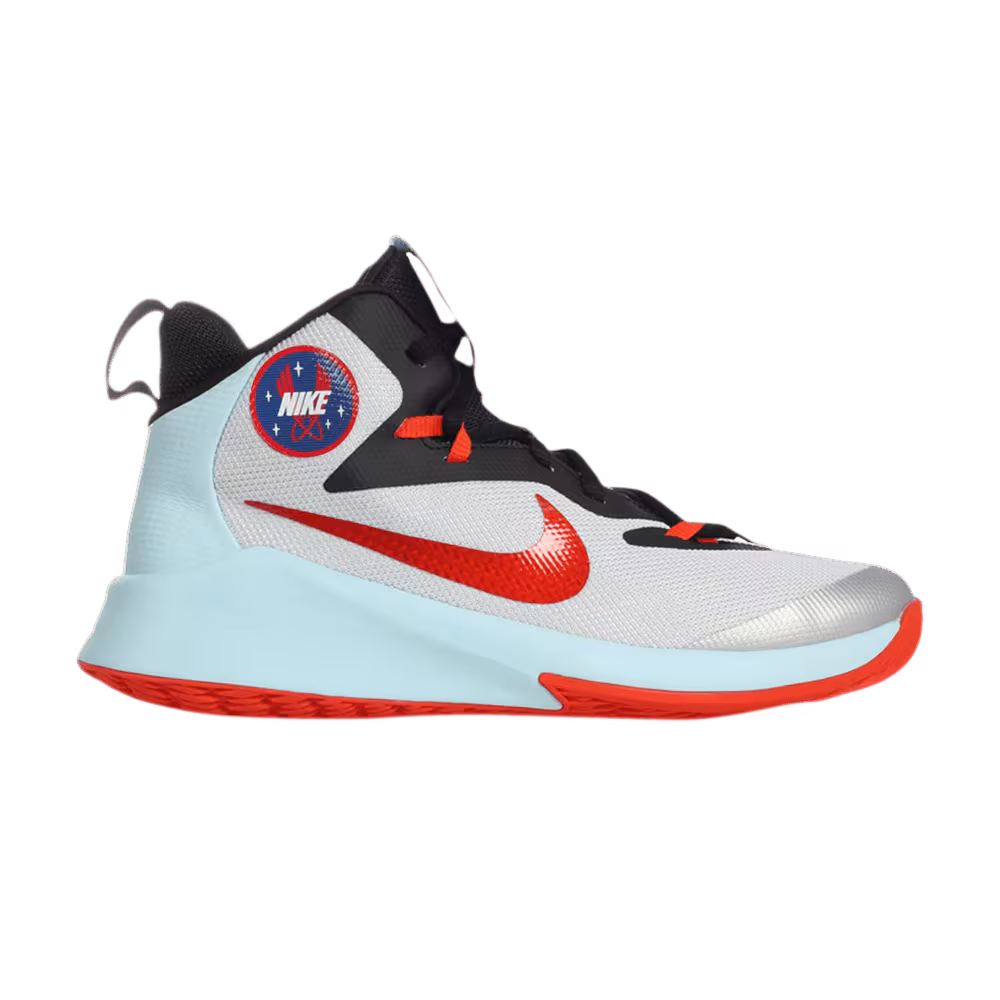 Nike Future Court SD GS Pure Platinum Team Orange