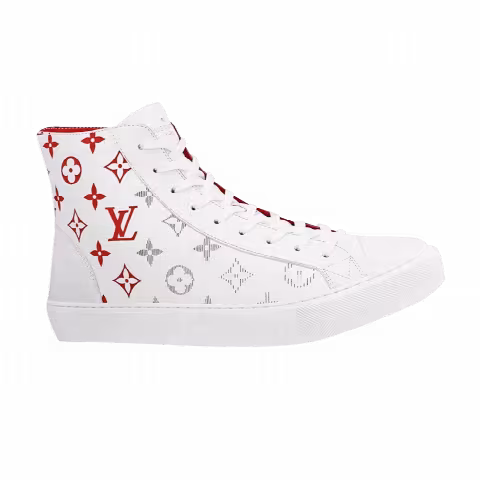 Louis Vuitton Tattoo Sneaker Boot 'Monogram - White Red'