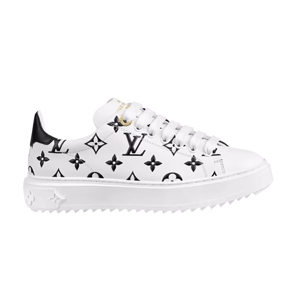 Louis Vuitton Women's Time Out Sneaker White Black Monogram