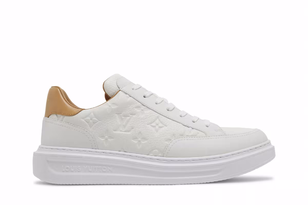 Louis Vuitton Beverly Hills White Brown Monogram Embossed, view 2