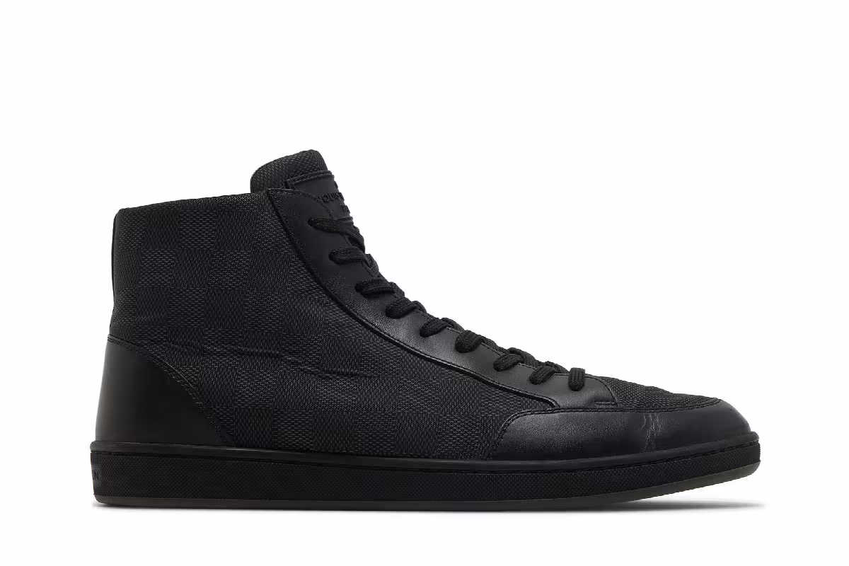Louis Vuitton Offshore Sneaker Boot Black, view 2
