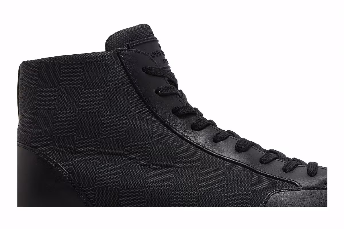 Louis Vuitton Offshore Sneaker Boot Black, view 3