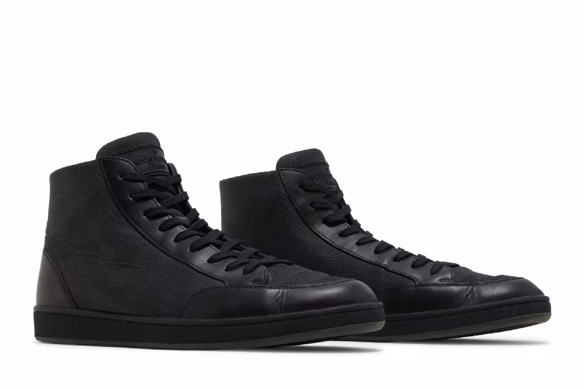 Louis Vuitton Offshore Sneaker Boot Black, view 9