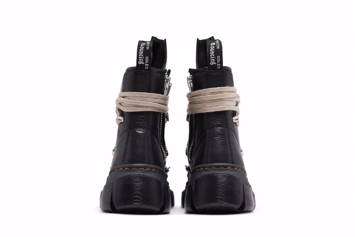 Rick Owens x Dr. Martens 1460 DMXL Megalace Boot Black, view 7