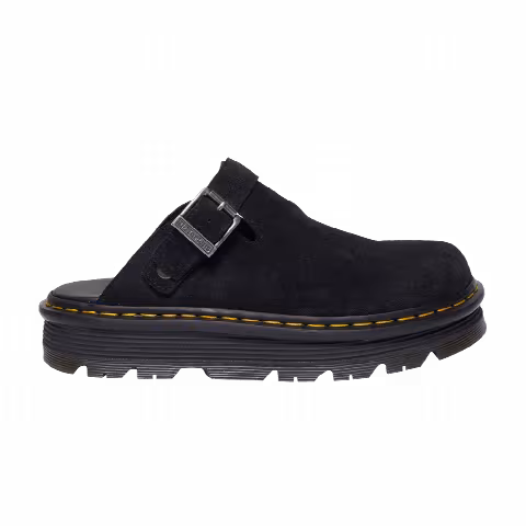 Dr. Martens Zebzag Suede Casual Slingback Platform Mule 'Black'