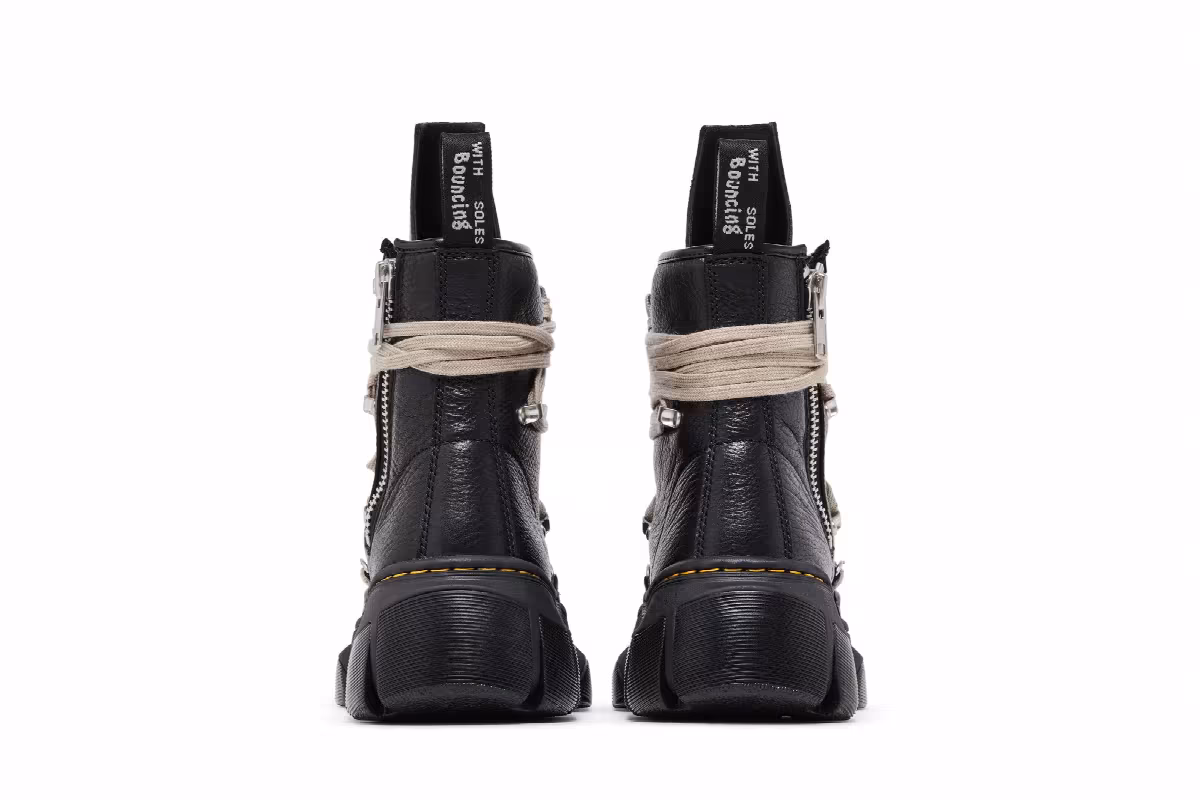 Dr. Martens x Rick Owens 1460 DMXL Megalace Boot Black, view 7