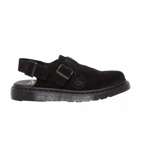 Dr. Martens Jorge Made in England Suede Slingback Mule 'Black'