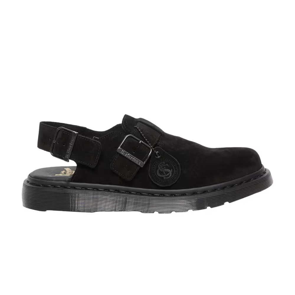 Dr. Martens Jorge Made in England Suede Slingback Mule Black