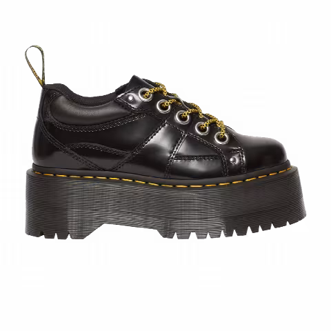 Dr. Martens Wmns 5-Eye Max Buttero Leather Platform 'Black Buttero'