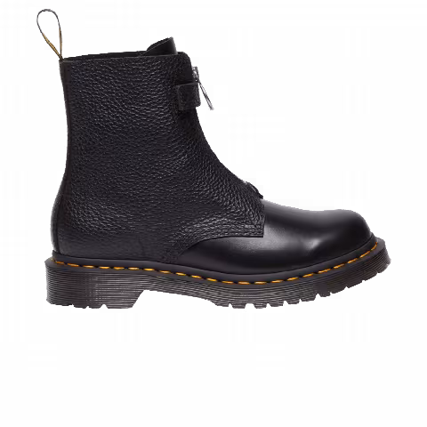 Dr. Martens Wmns 1460 Front Zip Leather Lace Up Boot 'Black'
