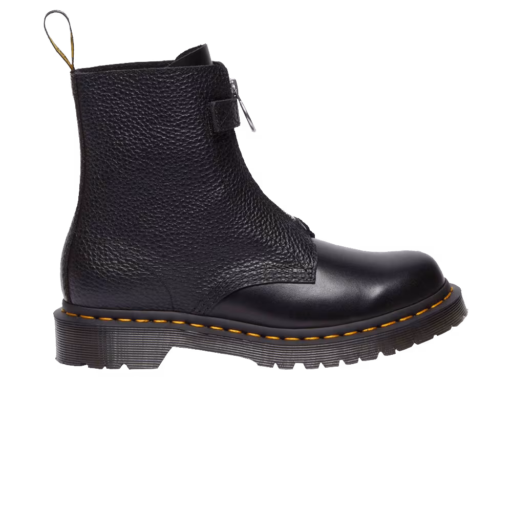 Dr. Martens Women's 1460 Front Zip Leather Lace Up Boot Black