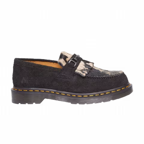 Dr. Martens Adrian Snaffle Hair On Loafer 'Black Beige'