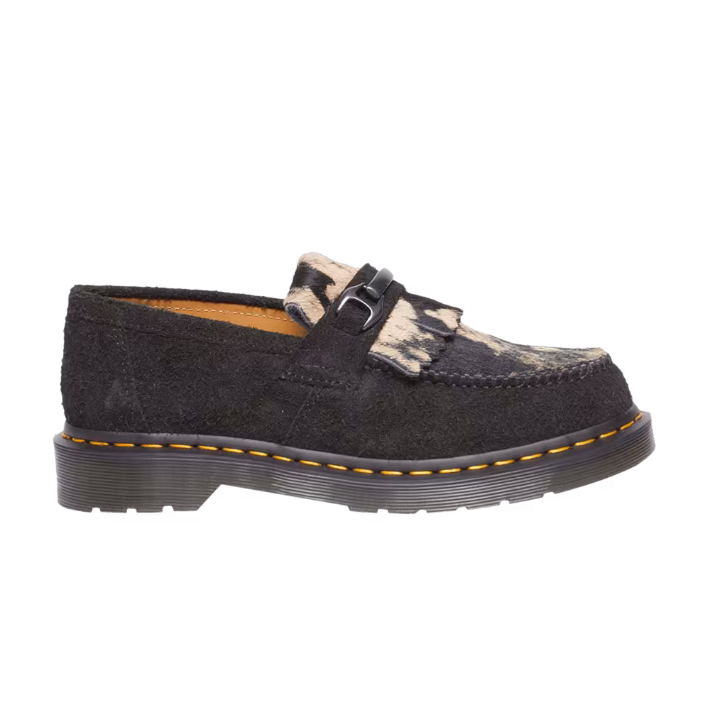 Dr. Martens Adrian Snaffle Hair On Loafer Black Beige