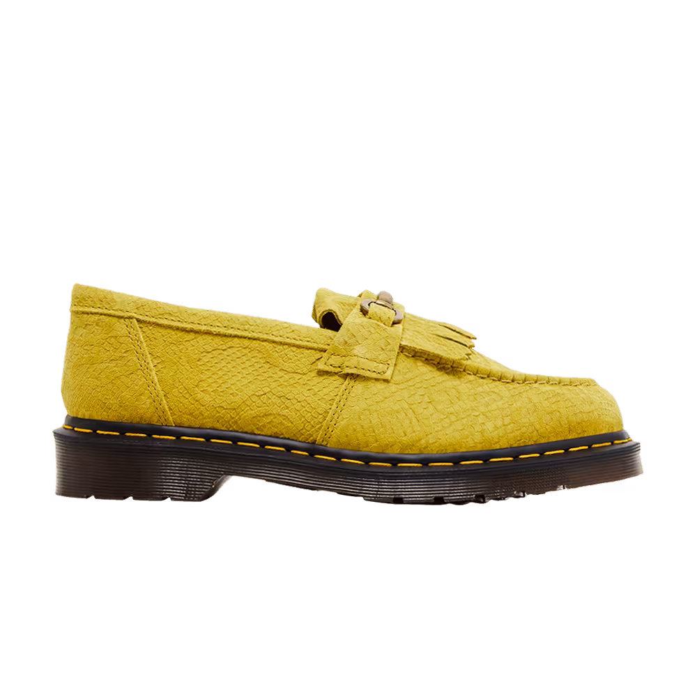 Dr. Martens Adrian Snaffle Repello Emboss Suede Kiltie Loafer Moss Green