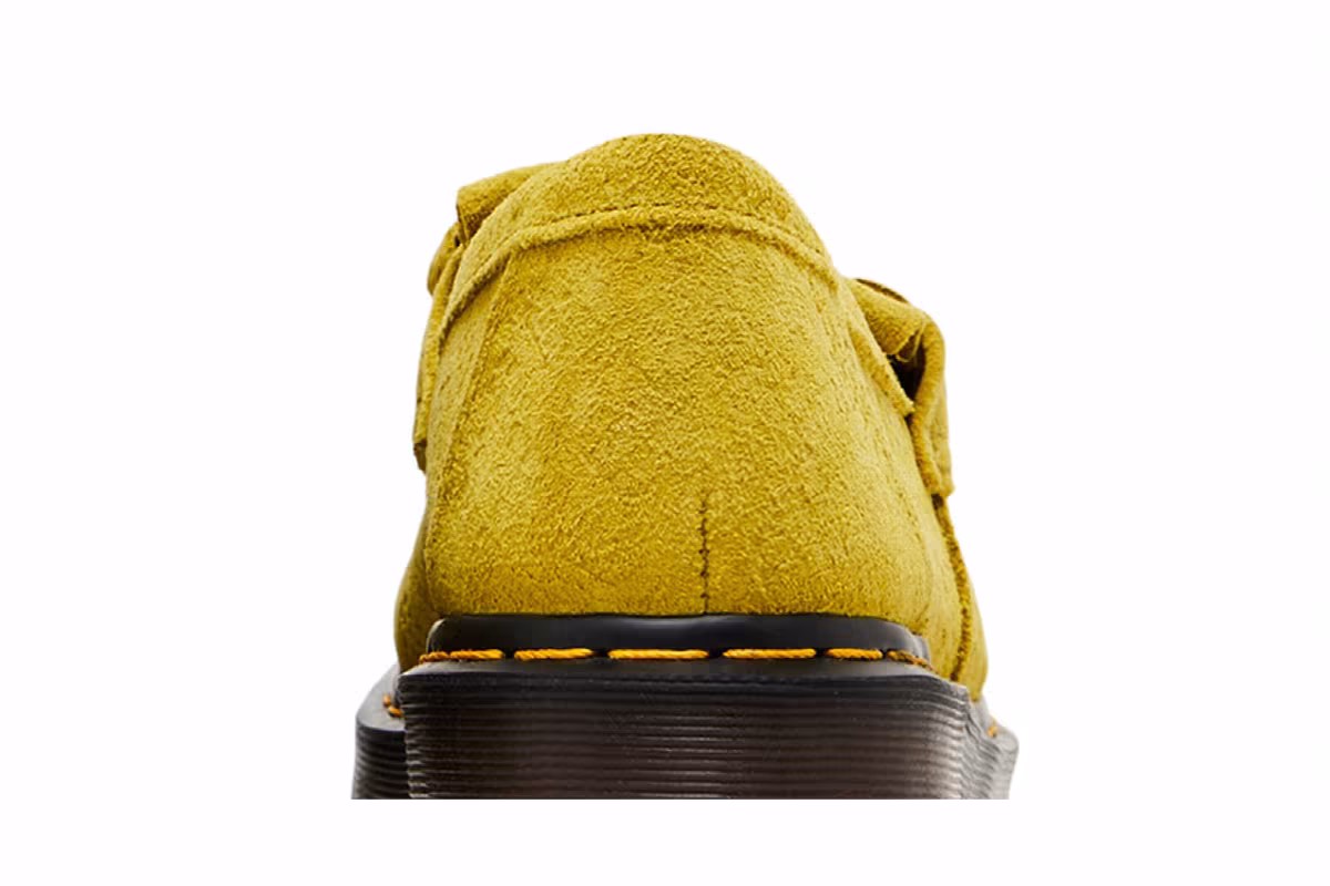 Dr. Martens Adrian Snaffle Repello Emboss Suede Kiltie Loafer Moss Green, view 8