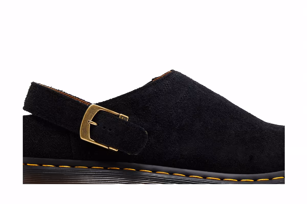 Dr. Martens Isham Desert Oasis Suede Mule Black, view 3