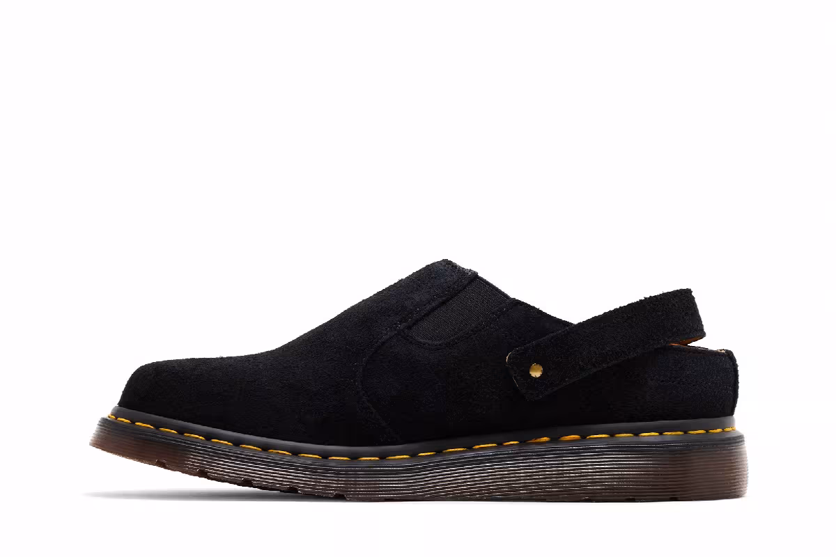 Dr. Martens Isham Desert Oasis Suede Mule Black, view 4