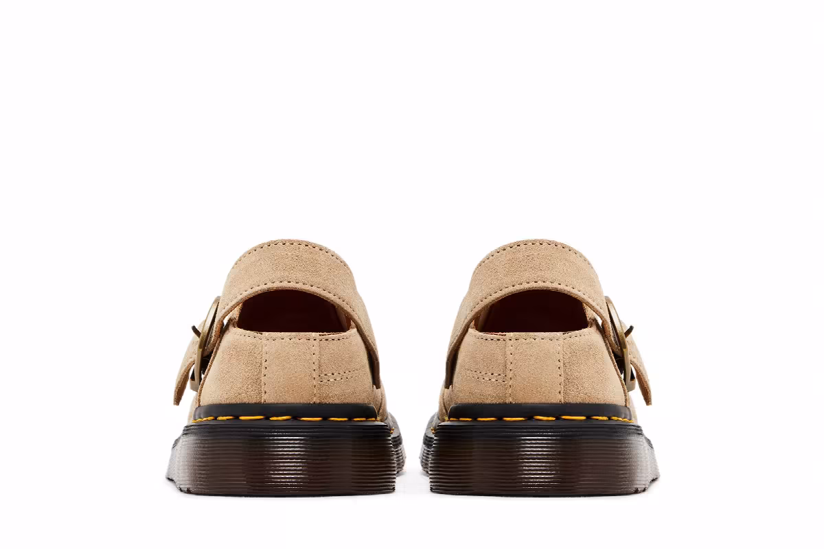 Dr. Martens Isham Desert Oasis Suede Mule Parchment Beige, view 7