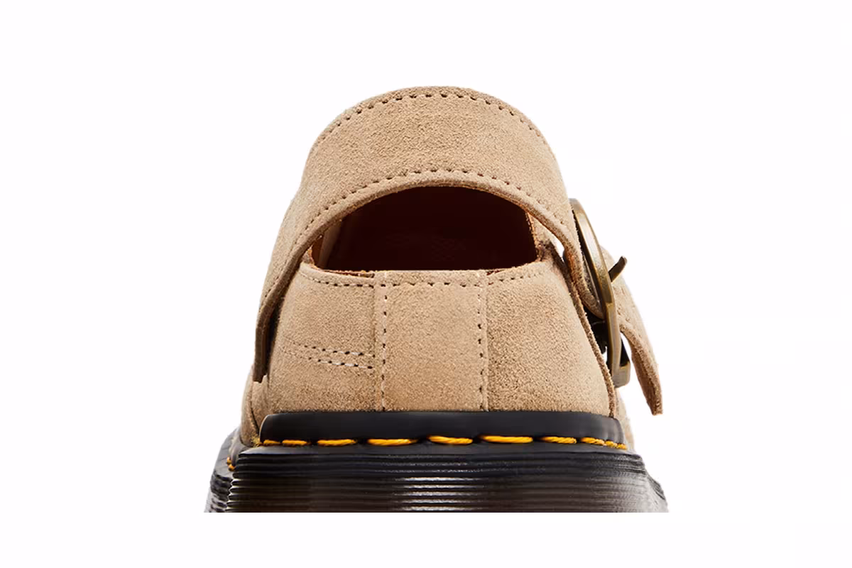 Dr. Martens Isham Desert Oasis Suede Mule Parchment Beige, view 8