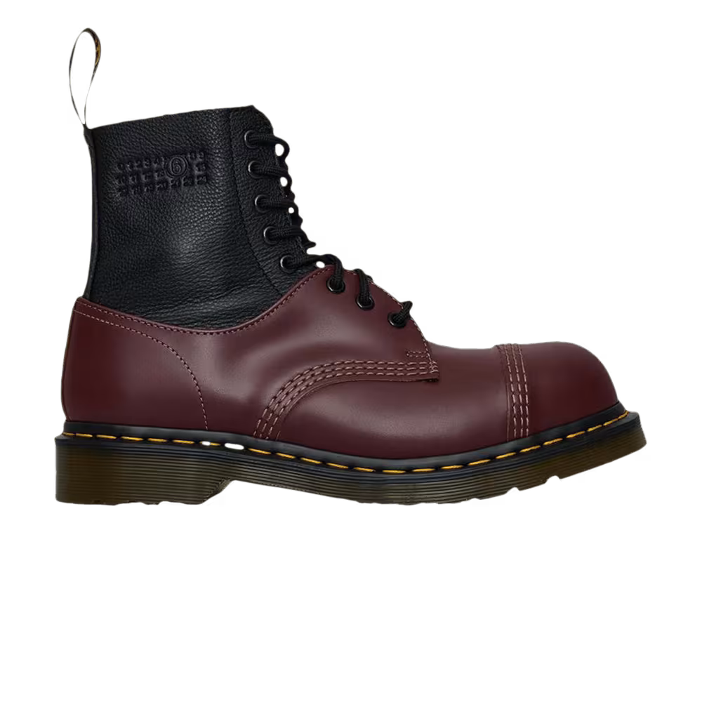 MM6 Maison Margiela x Dr. Martens Women's 1460 Twisted and Reimagined Black Oxblood