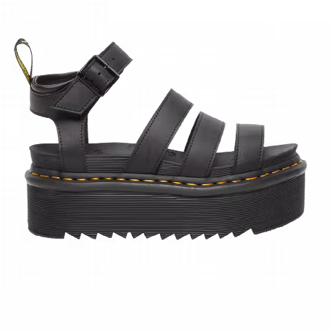 Dr. Martens Wmns Blaire Hydro Leather Platform Strap Sandal 'Black'